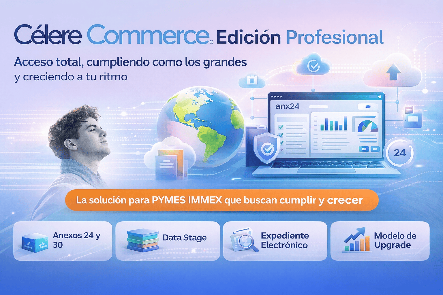 Célere Commerce Edición Profesional: el poder de un software de primer nivel, ahora al alcance de las empresas IMMEX pequeñas, medianas y en crecimiento
